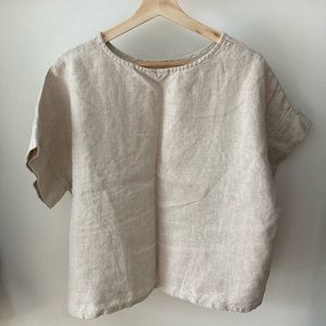 Elizabeth Suzann Georgia Tee OS natural linen